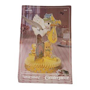 Vintage Hallmark Centerpiece Special Delivery Baby Shower Decor